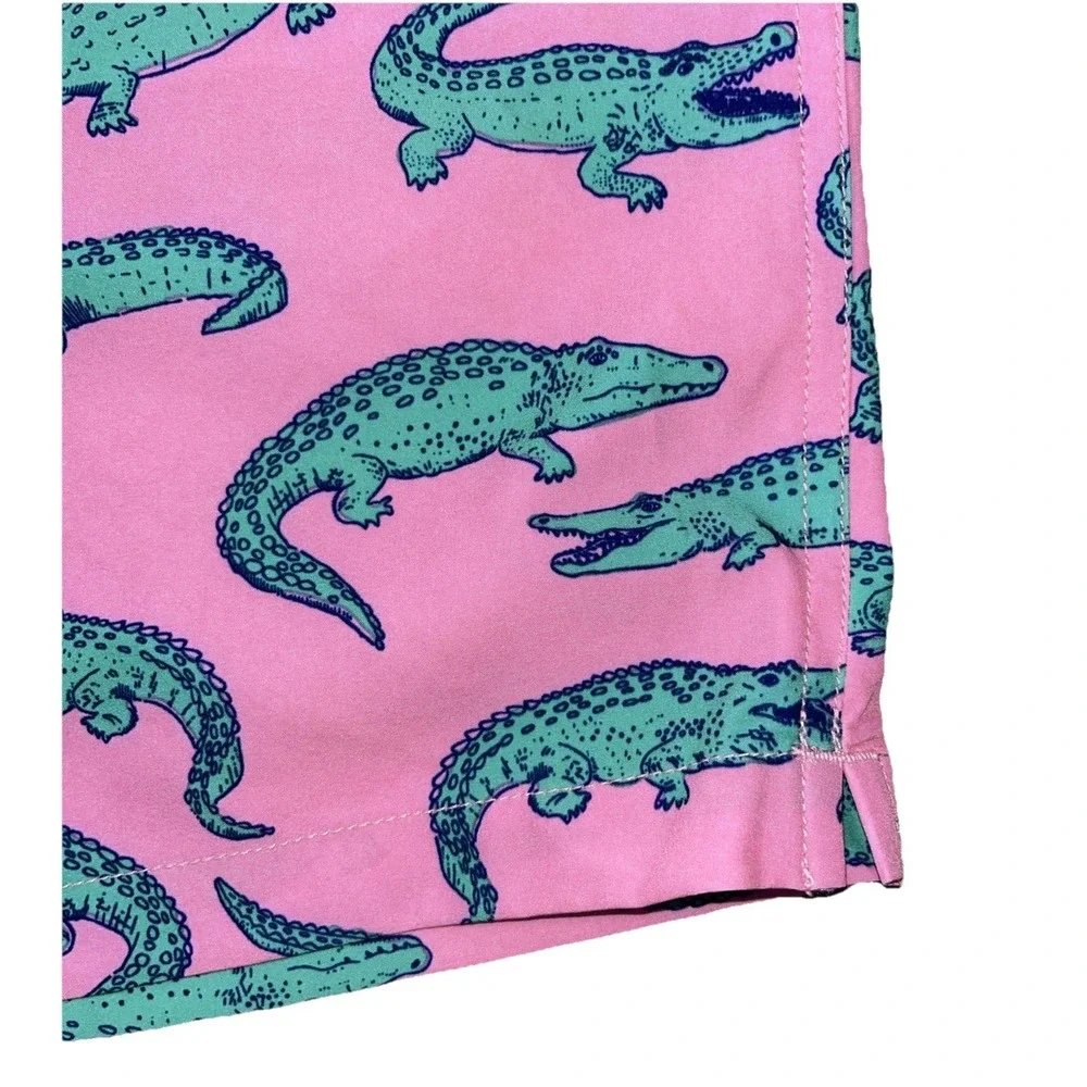 Chubbies Mens Glades Gators Swim Trunks Pink Shorts XL‎